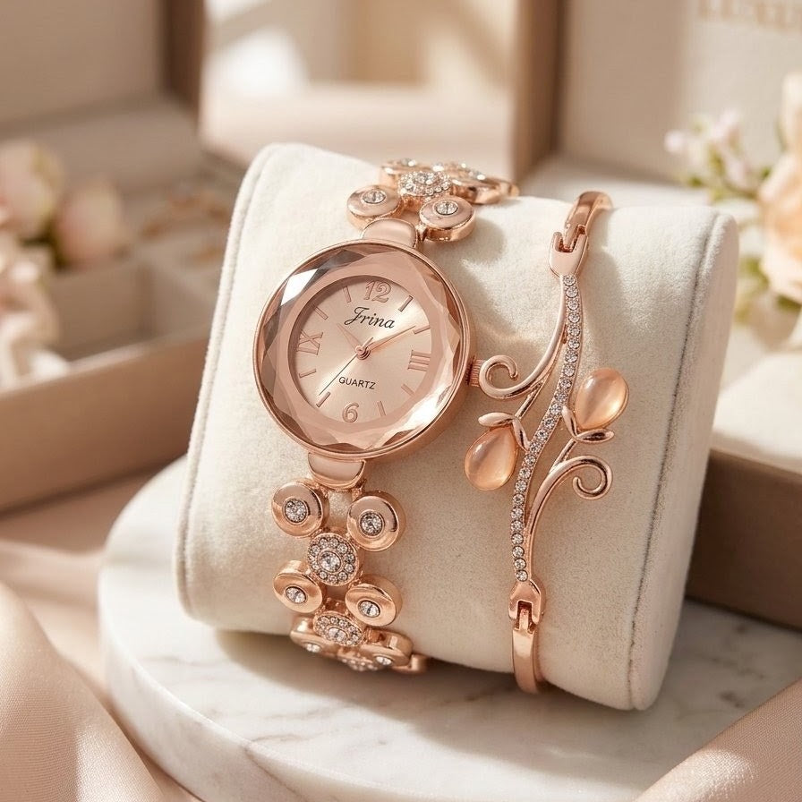 Women's Watch & Bracelet