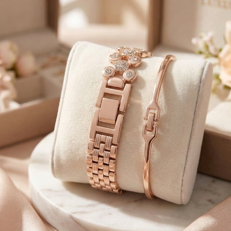 Women's Watch & Bracelet