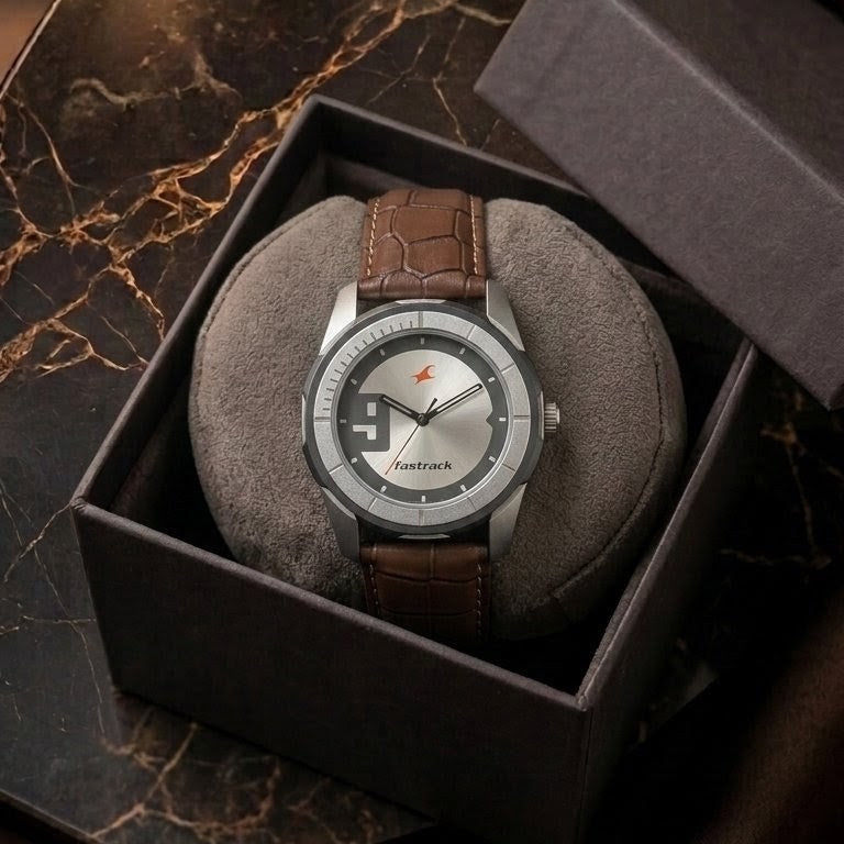 Fastrack classic Leather watch