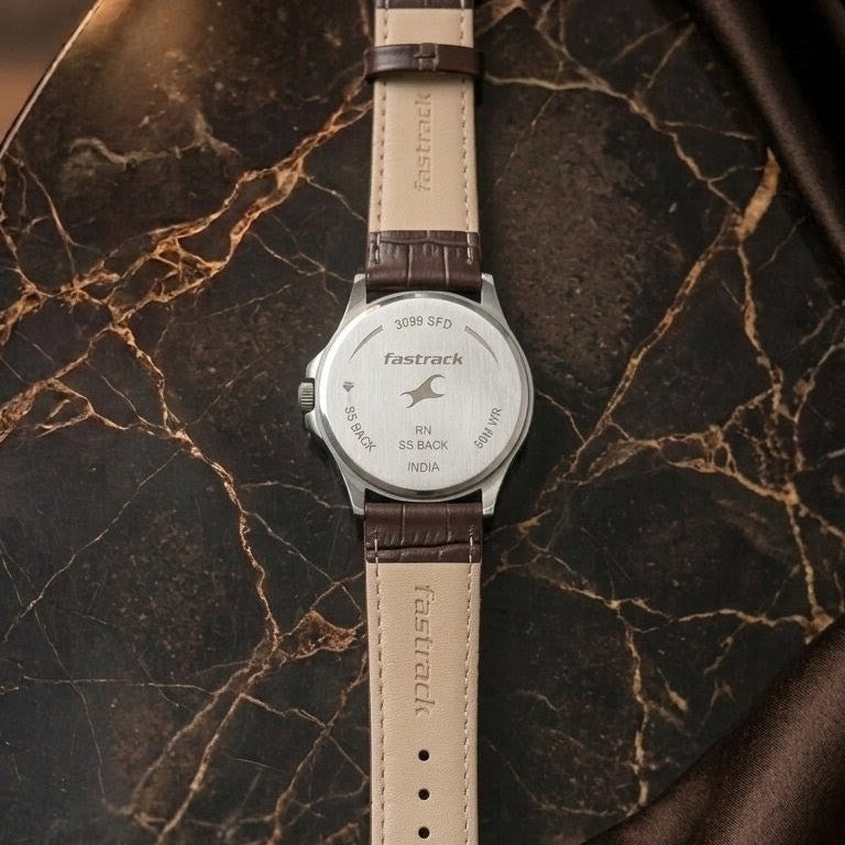 Fastrack classic Leather watch